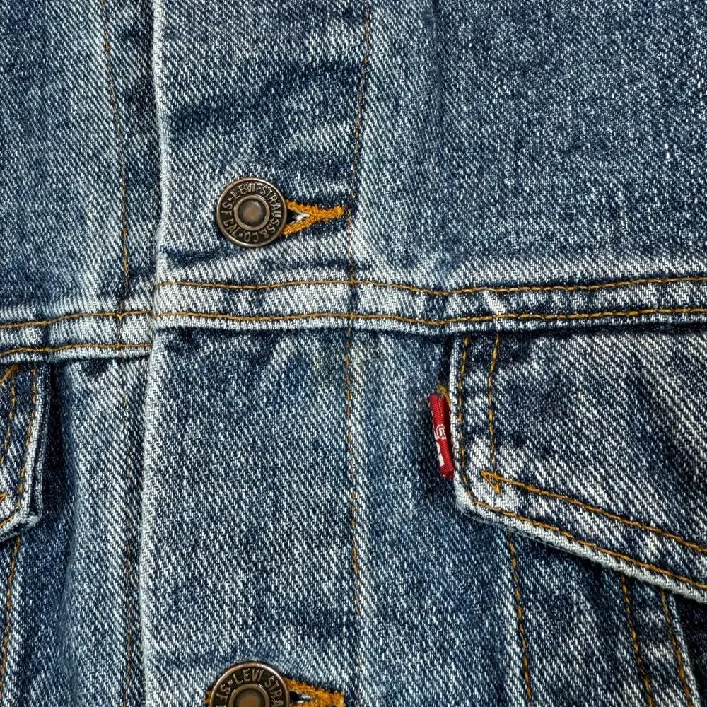 Levi’s M men’s blue denim vintage jacket bomber 90’s